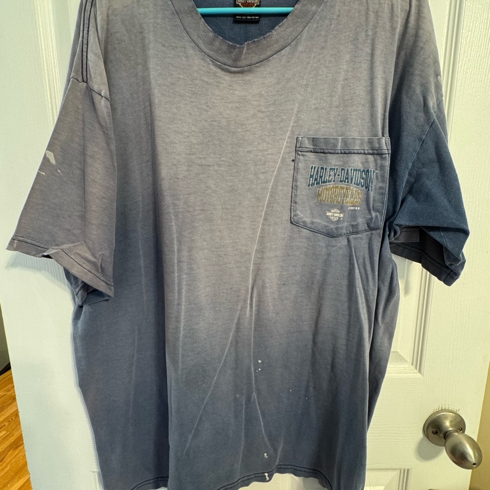 Harley-Davidson Faded Blue Short Sleeve Tee